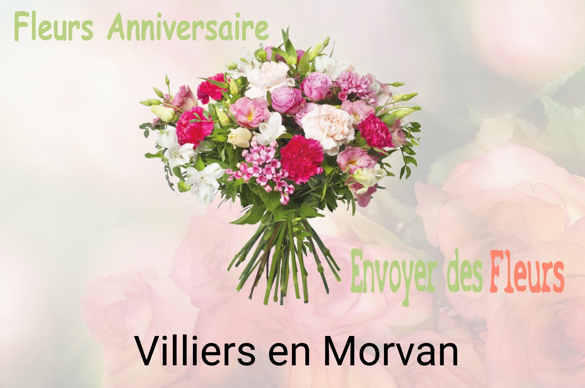 Bouquet de fleurs d’anniversaire livré à Villiers-en-Morvan