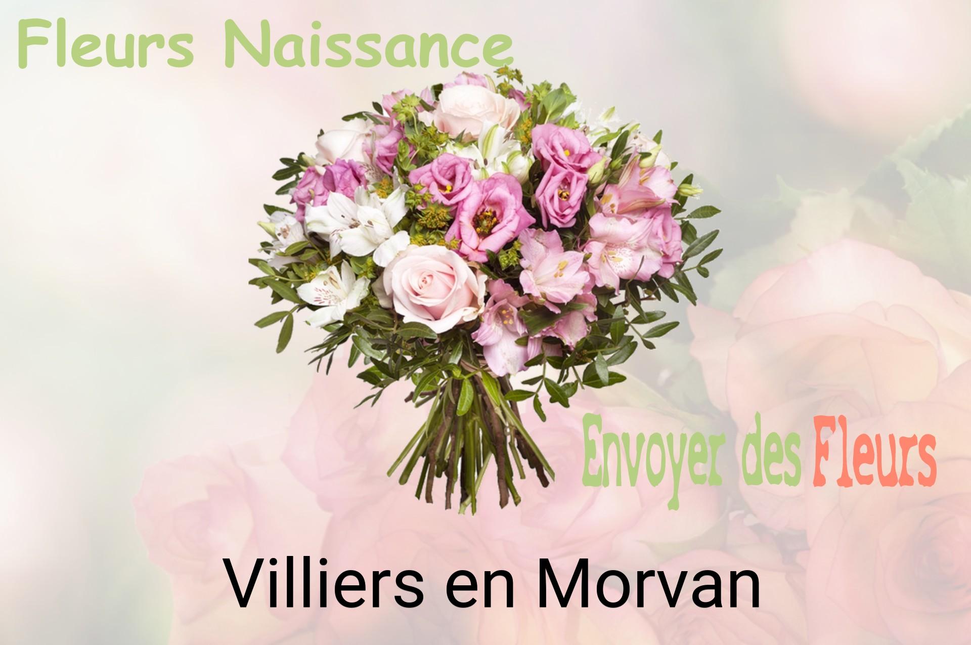 Bouquet de fleurs de naissance livré à Villiers-en-Morvan